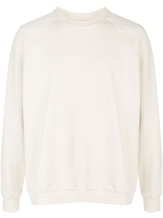 Les Tien raglan-sleeves cotton sweatshirt