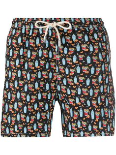 Mc2 Saint Barth negroni print swim shorts