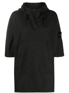 Stone Island куртка с капюшоном и нашивкой