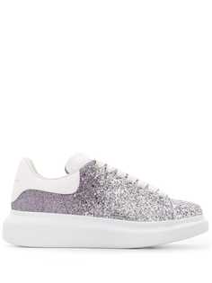 Alexander McQueen oversized glitter sneakers