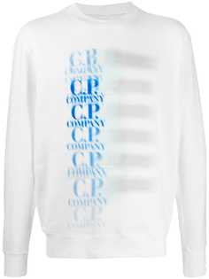 C.P. Company logo print long-sleeve top