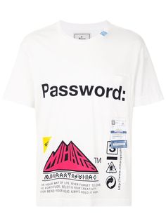 Maison Mihara Yasuhiro футболка с принтом Password