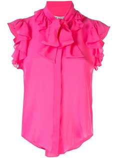 Alice+Olivia sleeveless ruffled blouse