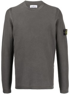 Stone Island textured knit jumper