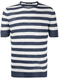 Tagliatore Cory striped-jersey T-shirt