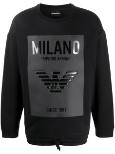 Emporio Armani толстовка с графичным принтом