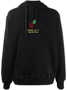 PAS DE MER embroidered logo hoodie