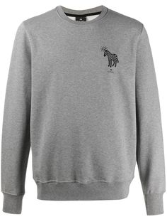 PS Paul Smith zebra-print crew neck sweatshirt