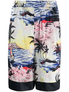 Laneus tropical print shorts