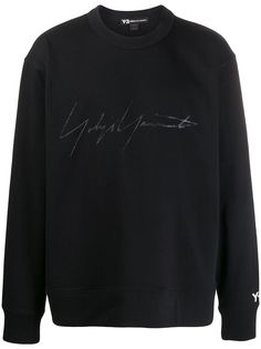 Y-3 толстовка с принтом