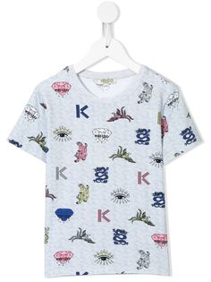 Kenzo Kids футболка с принтом