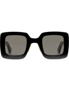 Gucci Eyewear солнцезащитные очки в квадратной оправе с логотипом Interlocking G