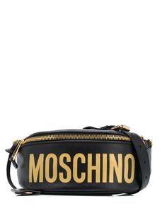 Moschino поясная сумка с металлическим логотипом