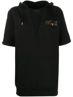 Versace Jeans Couture mesh panel hoodie