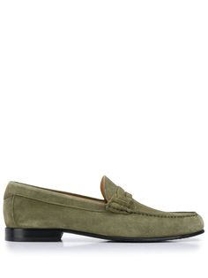 Canali stitched detail loafers