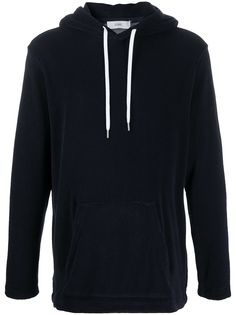 Closed plain long sleeve hoodie