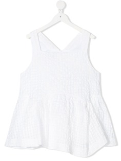 Simonetta TEEN textured flared top