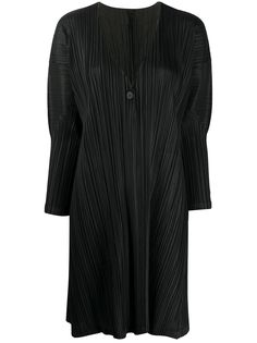 Pleats Please Issey Miyake однобортное пальто