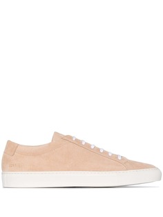 Common Projects beige Achilles suede low top sneakers