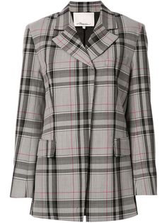 3.1 Phillip Lim клетчатый пиджак оверсайз