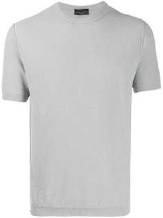 Roberto Collina фактурная футболка с короткими рукавами