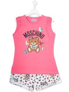 Moschino Kids комплект из топа и шортов