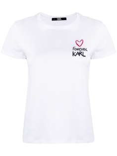 Karl Lagerfeld футболка с принтом Forever Karl