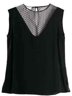 Escada Sport полупрозрачный топ в горох