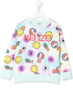 Kenzo Kids толстовка со сплошным принтом