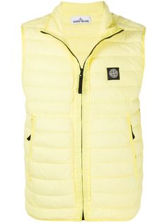 Stone Island жилет с нашивкой-логотипом