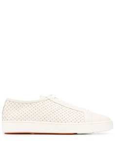 Santoni плетеные кеды