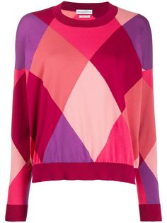Ballantyne argyle knit jumper