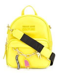 Versace Jeans Couture charm embellished backpack