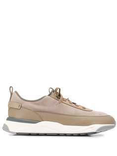 Santoni кроссовки со вставками
