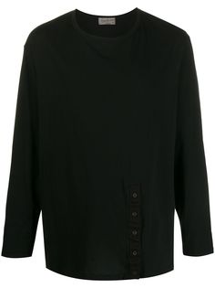 Yohji Yamamoto футболка с пуговицами