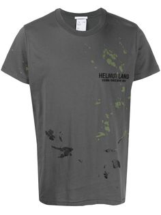Helmut Lang футболка с абстрактным принтом