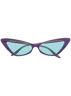 Gucci Eyewear солнцезащитные очки GG0708S в оправе кошачий глаз
