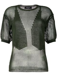 Dsquared2 вязаный топ в сетку