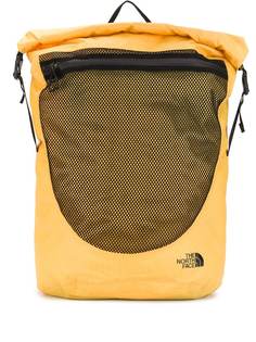 The North Face logo roll-top backpack