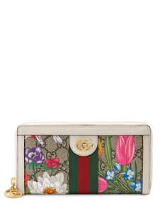 Gucci кошелек с принтом Flora