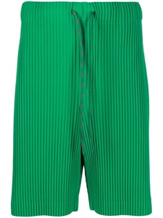 Homme Plissé Issey Miyake drawstring-waist ribbed shorts