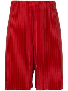 Homme Plissé Issey Miyake drawstring-waist ribbed shorts