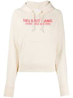 Helmut Lang raglan-sleeves logo hoodie