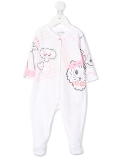 Kenzo Kids animal print logo babygrow