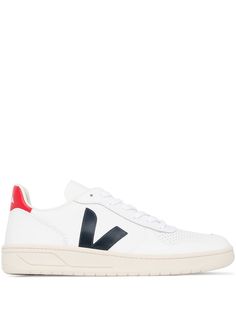 Veja white V-10 leather sneakers