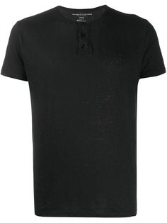 Majestic Filatures buttoned crew neck T-shirt