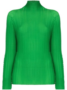 Issey Miyake high neck fitted top