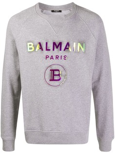 Balmain foil logo sweatshirt