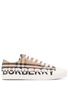 Burberry кеды в клетку Vintage Check с логотипом