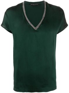 Fabiana Filippi monili embellished silk T-shirt